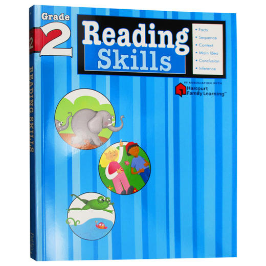 Flash Kids 小学英语阅读技巧二年级 英文原版 Reading Skills Grade 2 美国教材教辅练习册 Harcourt Family Learning 哈考特 商品图1