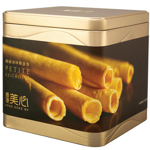 香港美心 精致原味鸡蛋卷礼盒 进口零食蛋卷曲奇饼干礼盒节日送礼手信伴手礼团购 精致原味鸡蛋卷208.8g 商品图4