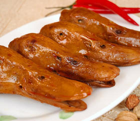 特色秘制卤鸭头/个 {红果、干沟桥片区可同城配送到家 其他区域次日到店自提}