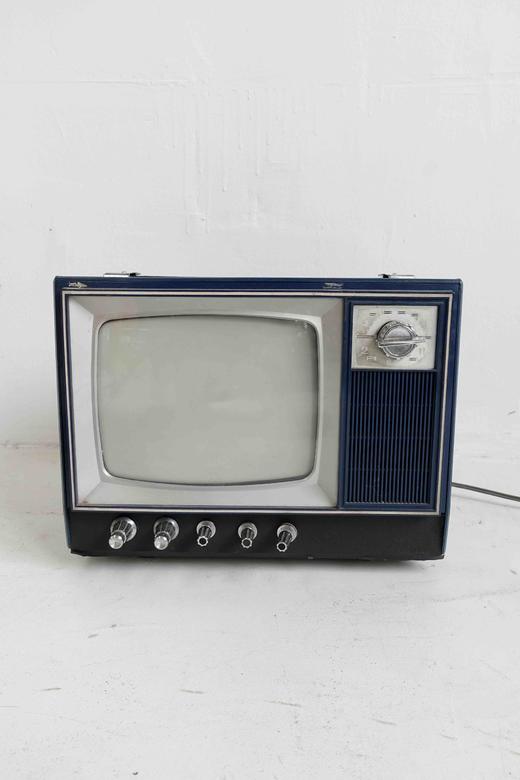 【瑕疵特价】国产蓝色老电视机 商品图1