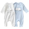 幸福满满婴儿连体衣秋装套装男宝宝衣服可爱女春秋薄款秋季外出长袖爬服潮 商品缩略图4
