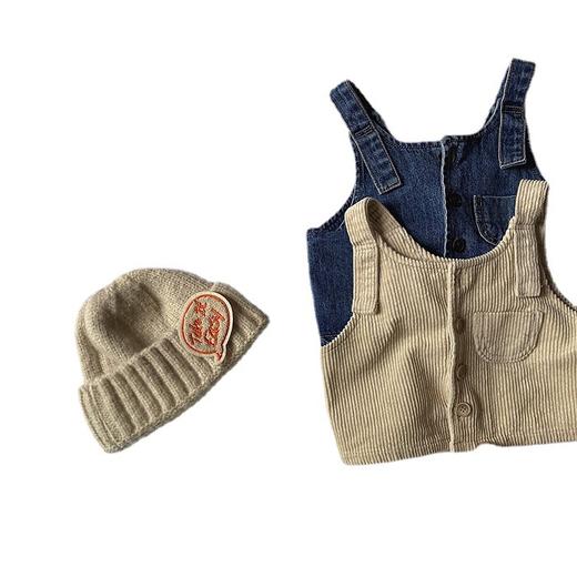 幸福满满ins韩版童装秋装新款宝宝复古牛仔马甲男女童单排扣时尚背心现货 商品图4