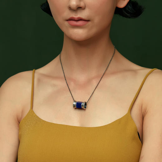 醍醐 金刚VAJRA系列 六字真言青金石吉祥轮项链 商品图1