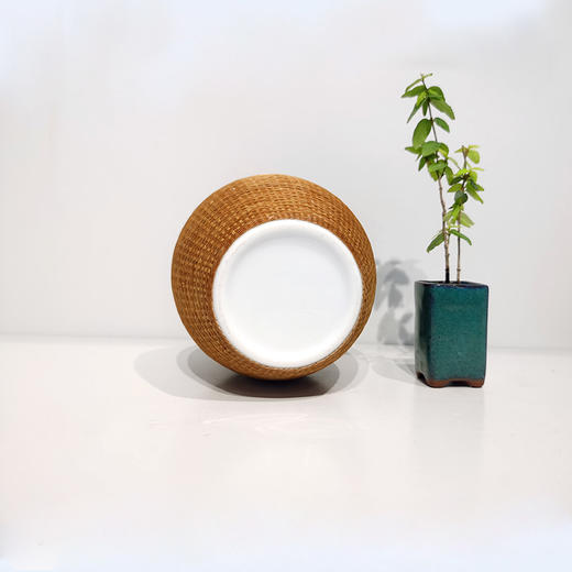 竹丝扣瓷茶叶罐 商品图2