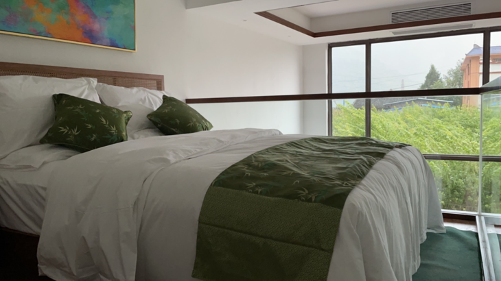 【松坪沟61云上玥家园】299元享住宿含早 2大1小松坪沟景区门票