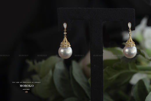 鸢尾花 | 澳白耳钉 商品图0