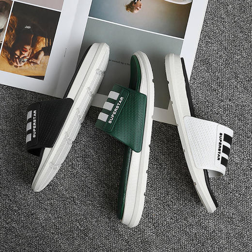 【男女同款】男士夏季外穿居家厚底洗澡防滑冲凉情侣拖鞋 商品图3