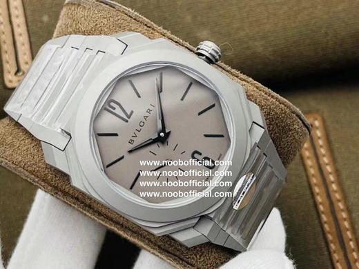 宝格丽2018新款OCTO Finissimo魅力男士41毫米的镀铑玫瑰金/精钢/钛喷砂三种表壳 商品图11