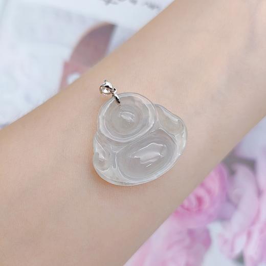 18K镶嵌翡翠佛公挂件 商品图2