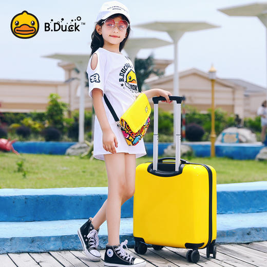 B.duck小黄鸭批发立体拉杆箱万向轮男女行李箱小型旅行登机箱 商品图2