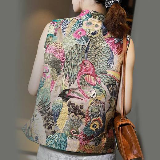 裁缝学苑AG199 中式重工刺绣马甲2021新款秋季女装纸样打版裁剪图 商品图3