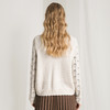 famecoco范可儿短毛衣外套开衫女秋冬镂空针织上衣F218DE001 商品缩略图1