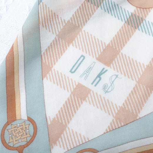 DA*S韩系时尚前为摩登风格小清新百搭时尚印花羊毛围巾 WXWD19001E 商品图3