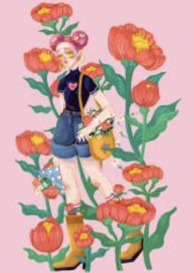 陈大欣｜『《女孩画报图鉴》系列06』A3版画