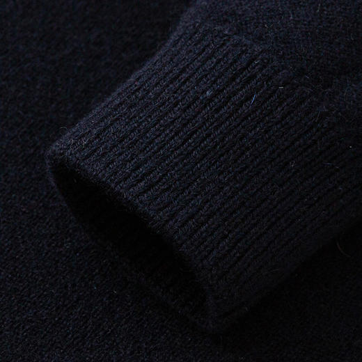 【男童夹花条纹撞色羊绒衫】羊绒世家秋冬童装男宝100%山羊绒内搭保暖毛衣 商品图7