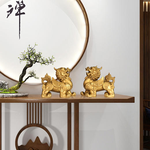 全铜貔貅摆件，办公家居开业礼品 商品图3