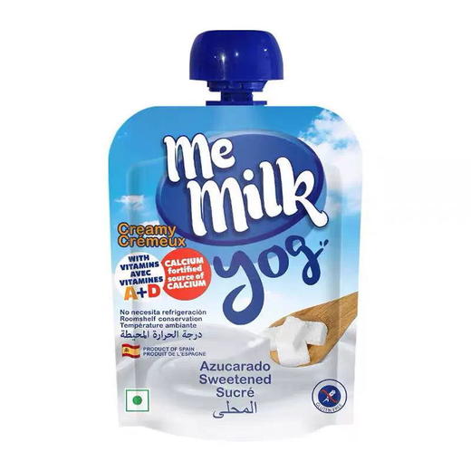 MeMilk美妙可西班牙原装进口儿童酸奶辅食混合味酸酸乳90g【果汁乳品】 商品图5