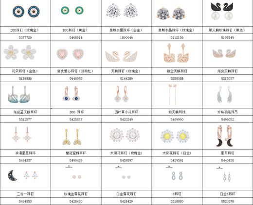 【耳钉】专柜同款施华洛世奇SWAROVSKI SYMBOL 耳环 XAMN 商品图10