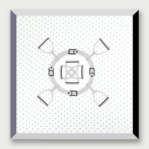 DA*S韩系时尚前为摩登风格小清新百搭时尚印花羊毛围巾 WXWD19002W 商品图0