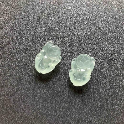 冰种翡翠金蟾貔貅戒面若干 商品图7