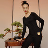 Threegun三枪 【艾草抗菌】圆领女士长袖上衣打底衫-23682A021 商品缩略图2