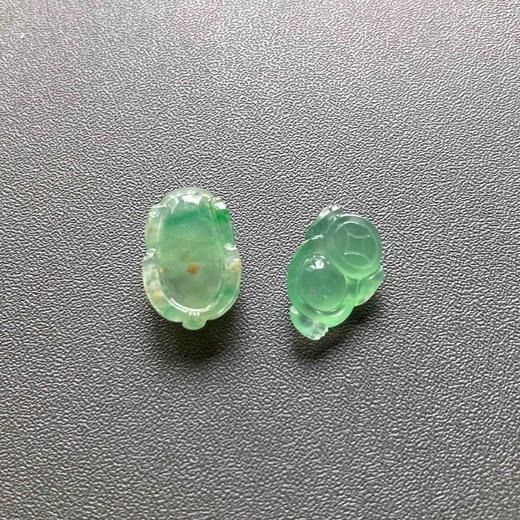 冰种翡翠金蟾貔貅戒面若干 商品图10