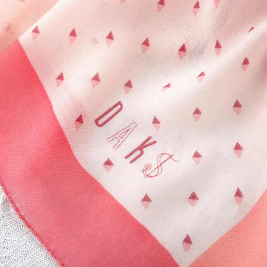 DA*S韩系时尚前为摩登风格小清新百搭时尚印花羊毛围巾 WXWD19002R 商品图5