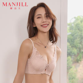 熳洁儿 云感棉蚕丝无痕蕾丝无钢圈文胸小胸聚拢文胸21701516