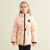 【女童腰带羽绒服】21年秋冬女宝90白鹅绒立领羽绒服腰带收腰保暖外套 商品缩略图2