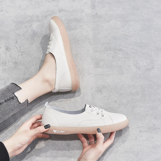 透气板鞋秋一脚蹬休闲鞋子女运动鞋女小白鞋女鞋 商品图9