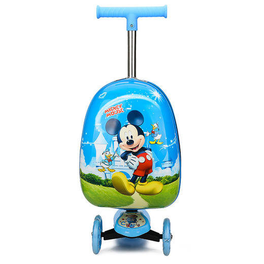 大轮带滑板车行李箱儿童卡通旅行箱男宝宝女童可爱小孩坐骑拉杆箱78 商品图4