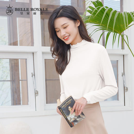 【适合85-150斤】皇家丽美微薄柔软有弹力修身女士打底衫SZ2638 商品图3