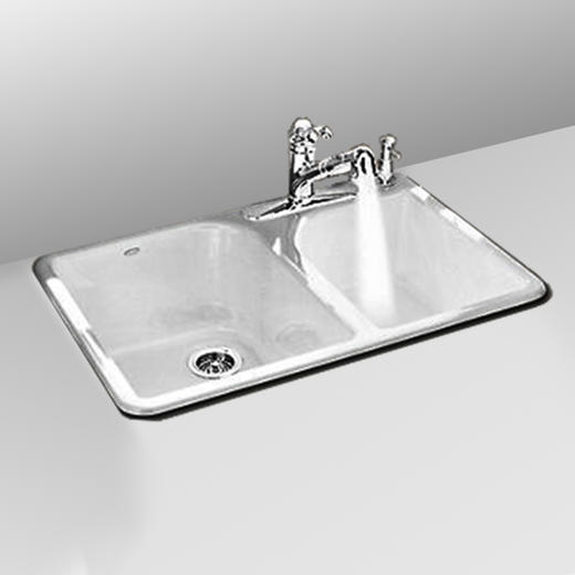 科勒艾莎卡蒂铸铁厨盆K-17251T-1S-0 商品图1