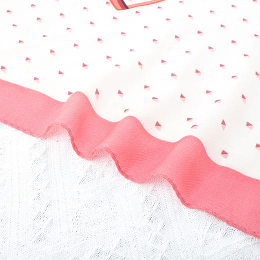 DA*S韩系时尚前为摩登风格小清新百搭时尚印花羊毛围巾 WXWD19002R 商品图3