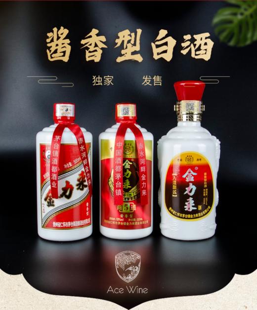 茅台镇12年金力来酱香型白酒53°陈年窖藏500ml（人道酬诚） 商品图1