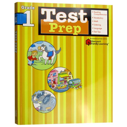 Flash Kids 预测卷一年级 英文原版 Test Prep Grade 1 英语测试练习 Harcourt Family Learning 小学英语教材教辅练习册 英文版 商品图1