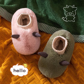 【服饰鞋包】儿童棉鞋包跟秋冬毛拖鞋男女童室内软底厚款棉鞋居家