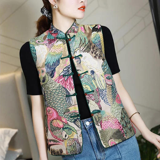 裁缝学苑AG199 中式重工刺绣马甲2021新款秋季女装纸样打版裁剪图 商品图1