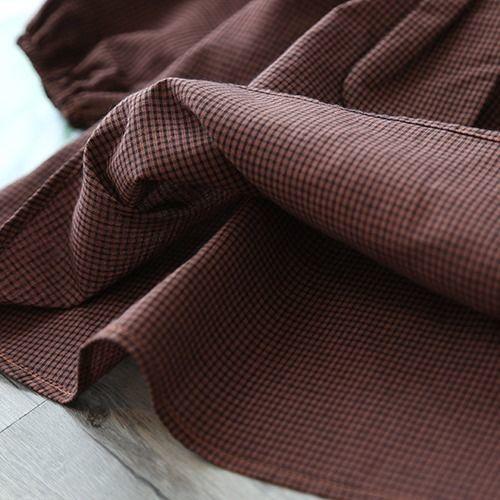 幸福满满女童韩版春秋长袖裙子清秀格子连衣裙 儿童公主裙春秋装新款童装 商品图3