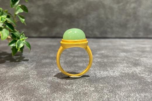 【御珠宫坊】金镶碧玉戒指 商品图2