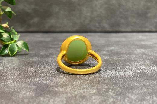 【御珠宫坊】金镶碧玉戒指 商品图4