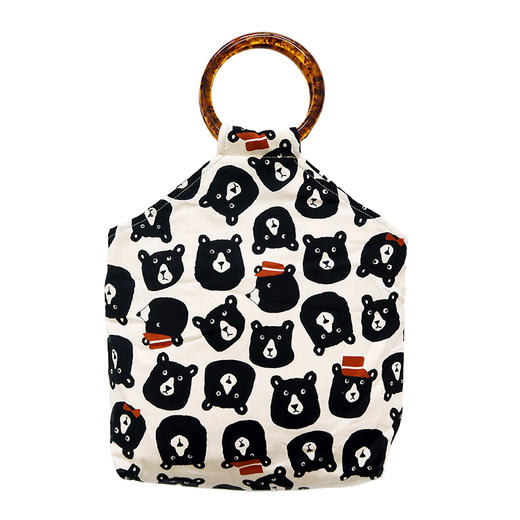 HUJI祤集Amber手提包插画熊熊 商品图1