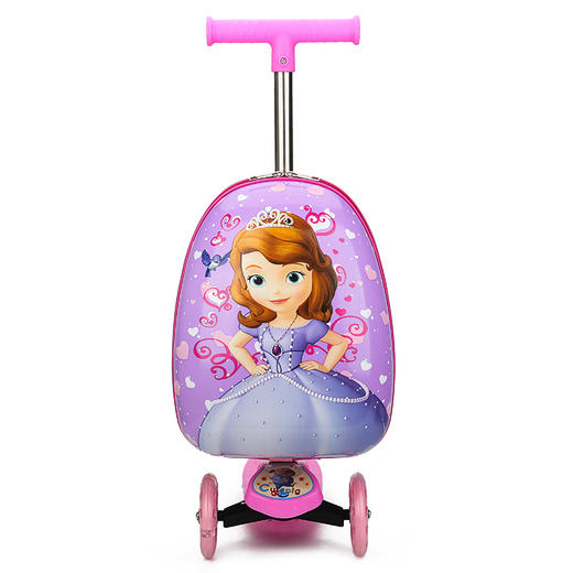 大轮带滑板车行李箱儿童卡通旅行箱男宝宝女童可爱小孩坐骑拉杆箱78 商品图7