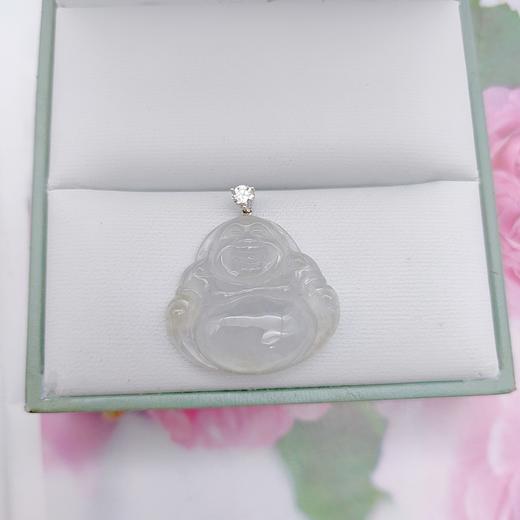 18K镶嵌翡翠佛公挂件 商品图1