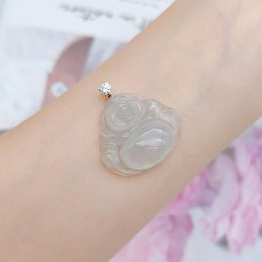 18K镶嵌翡翠佛公挂件 商品图3