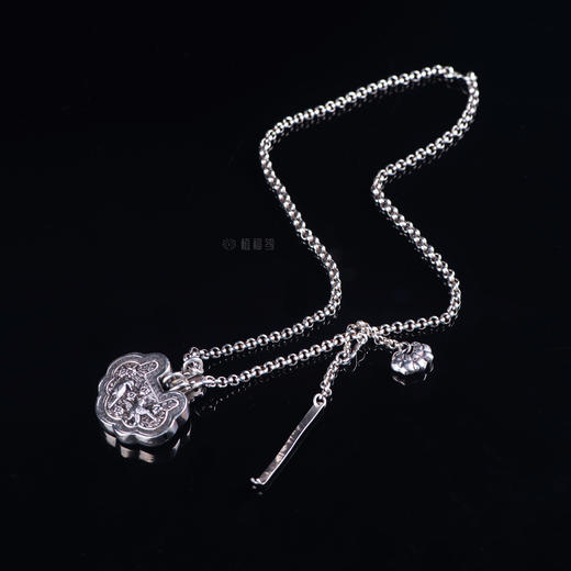 【平安欢喜】老银平安锁项链-YS2107129 商品图4