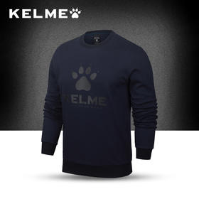KELME卡尔美秋季圆领经典休闲百搭男款卫衣3671012