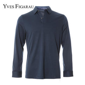 YvesFigarau伊夫·费嘉罗秋冬新款长袖T恤套头男士舒适修身休闲长袖T恤上衣920917