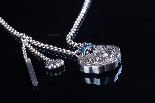 【平安欢喜】老银平安锁项链-YS2107129 商品图3