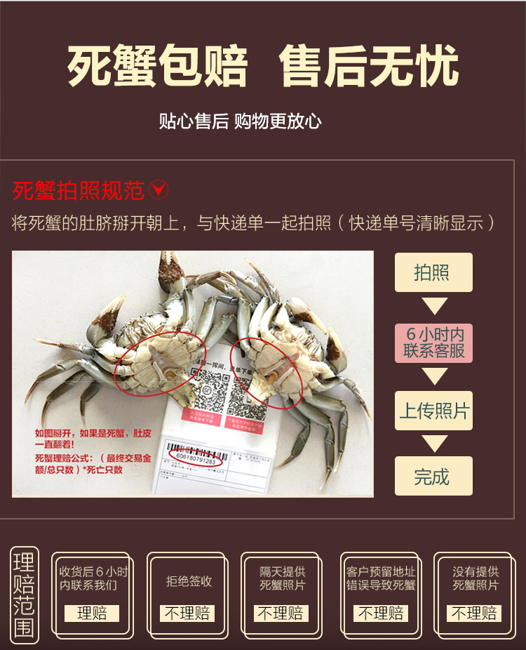 红金礼盒 8只大闸蟹 顺丰冷链 死蟹包赔【厂家直发】